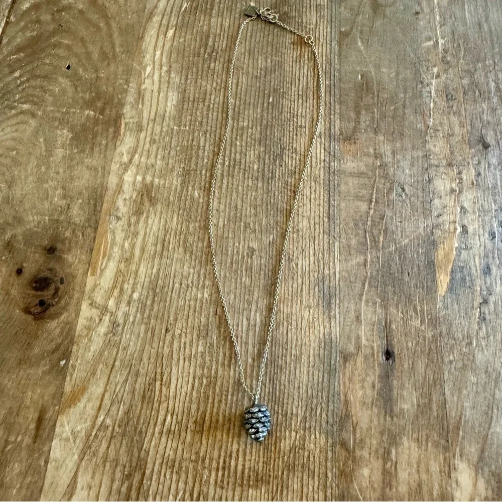 Banana Republic Gold Pinecone Necklace